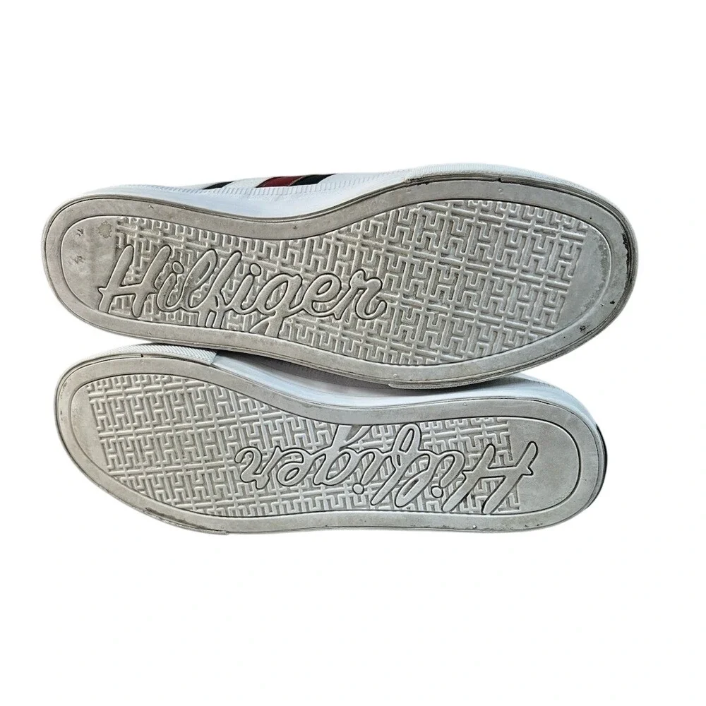TOMMY HILFIGER Lireai Fashion Sneakers, Women's, White &‎ Striped, Size 9 Medium